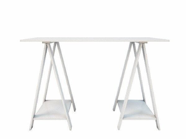 Mesa com Cavalete Multiuso - Branco - 2