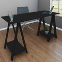 Ver imagem 1 de Mesa com Cavalete Multiuso - Preto