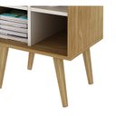 Ver imagem 5 de Mesa de Apoio 45cm 4 Nichos E1720 Tecno Mobili - Natural/off White