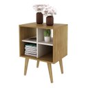 Ver imagem 4 de Mesa de Apoio 45cm 4 Nichos E1720 Tecno Mobili - Natural/off White