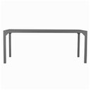 Ver imagem 3 de Mesa Retangular Haiti Tampo Ripado em Alumínio para Cozinha, Edícula, Área Trama Original