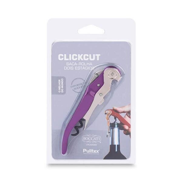 Saca-Rolha Pulltex Clickcut Violeta - 3