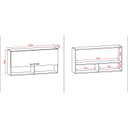 Ver imagem 3 de Armário Aéreo Ametista 1 Porta Basculante 120 Cm Freijó Supremo - Kits Paraná