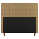 Ver imagem 3 de Cabeceira Cama Box Casal King Size Parisis 195cm Suede Bege - Abmaza