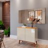 Buffet Aparador Ares 2 Portas Off-White com Nature - 2