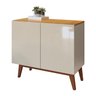Buffet Aparador Ares 2 Portas Off-White com Nature - 1