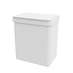 Lixeira De Pia Coza Modelo Single - 2,5 Litros Branco - 1