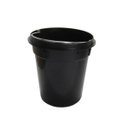 Ver imagem 2 de Lixeira Dourada Com Tampa Preta Em Aço Inox Com Pedal 5L