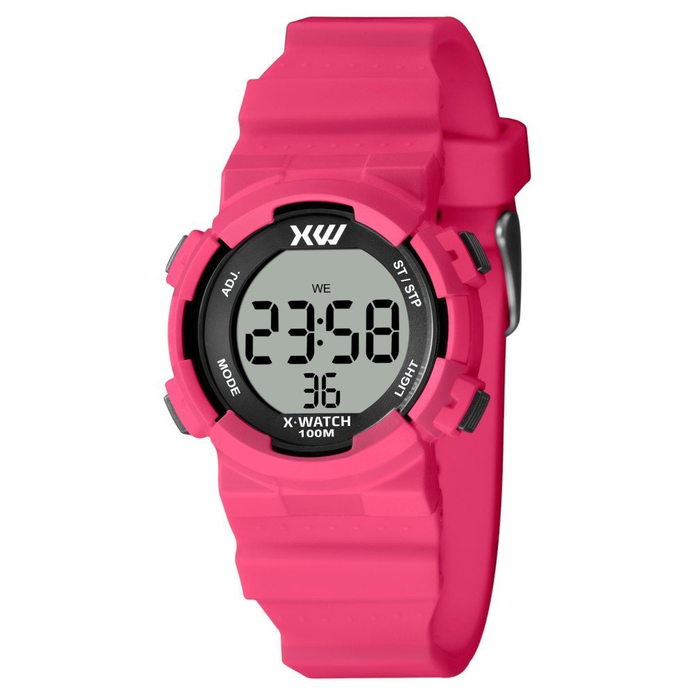 Relógio Pulso Quartz Digital X-watch Xkppd097 Pink Unico