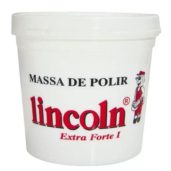 Massa de Polir Mega Forte I 1kg Lincoln