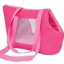 Ver imagem 1 de Bolsa de Ombro Transporte Pets Cães Gatos Confortável Segura:rosa/u