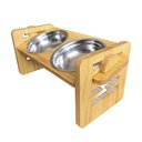 Ver imagem 1 de Comedouro Pet Elevado Duplo Cachorro E Gato Regulagem Manual