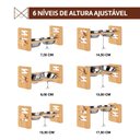 Ver imagem 5 de Comedouro Pet Elevado Duplo Cachorro E Gato Regulagem Manual