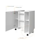 Ver imagem 6 de Gabinete de Banheiro Carrinho Móvel Pia de Coluna Lux Branco