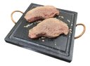 Ver imagem 3 de Grelha Chapa de Pedra Sabão para Carne Quadrada 25x25 cm
