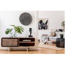 Ver imagem 4 de Escultura Rosto Humano Arte Moderna Silêncio Máscara 55cm:preto Fosco