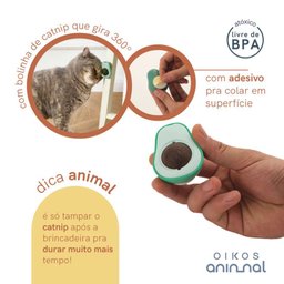 Kit 3 Abacates Brinquedo Gatos com Catnip Erva Gato Natural - 3