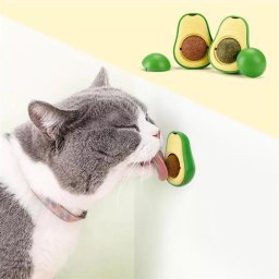 Kit 3 Abacates Brinquedo Gatos com Catnip Erva Gato Natural - 9