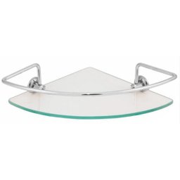 Porta Shampoo De Canto Em Alumínio E Vidro - 1