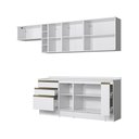 Ver imagem 5 de Armário de Cozinha Completa Garrafeiro 100% Mdf 280cm Branco Celeste Kappesberg