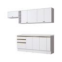 Ver imagem 2 de Armário de Cozinha Completa Garrafeiro 100% Mdf 280cm Branco Celeste Kappesberg