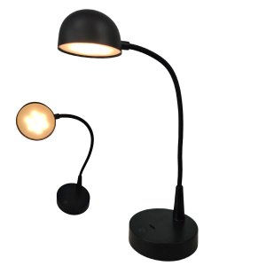 Luminaria Abajur de Mesa Led 3 Tons Touch Flexivel Bateria Recarregavel Usb Casa Quarto Cabeceira Sa