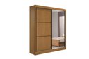 Ver imagem 1 de Guarda Roupa Solteiro com Espelho 2 Portas 100% Mdf Atenas Cinamomo - D' Doro Móveis
