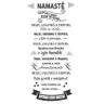 Adesivo Decorativo de Parede Frase Namastê 100x47 Cm Preto - 2