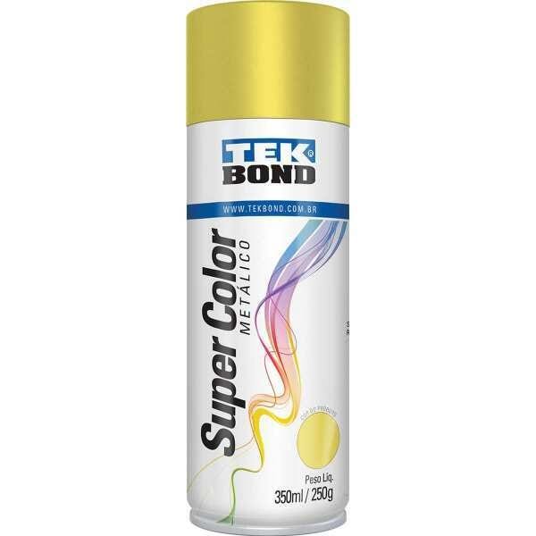 Tinta Spray Metálico Ouro 350ml 250g - Tekbond