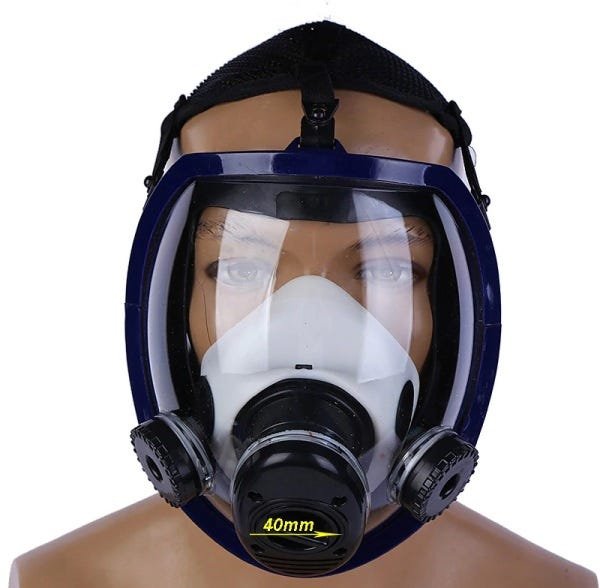 Máscara De Gás 6800 Facial Completa Filtro Tinta Spray Vapor - 2