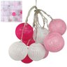 Luminaria Varal Natal Lampada Led Natalino Decoraçao 10 Bolinhas Pilha AA Enfeite Casa Quarto Loja E - 12