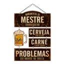 Ver imagem 1 de Placa Decorativa Mandamentos do Mestre Churrasqueiro MDF 29x49cm - Wp Connect