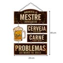 Ver imagem 4 de Placa Decorativa Mandamentos do Mestre Churrasqueiro MDF 29x49cm - Wp Connect