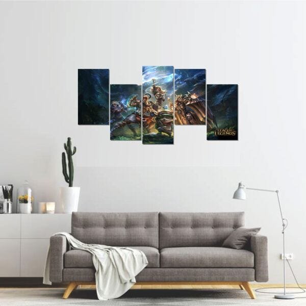 Quadro Decorativo Sala Quarto 130x60 League Of Legends Lol06 - 1