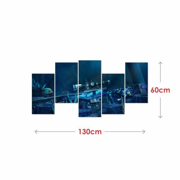 Quadro Decorativo Sala Quarto 130x60 Cs Global Offensive Cs9 - 2