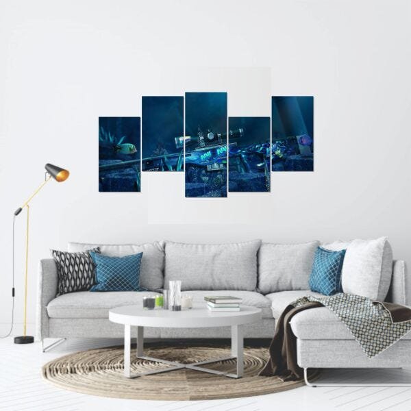 Quadro Decorativo Sala Quarto 130x60 Cs Global Offensive Cs9 - 1