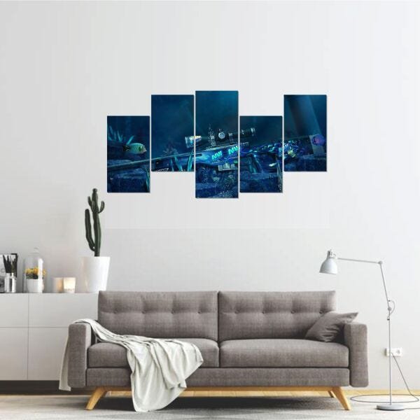 Quadro Decorativo Sala Quarto 130x60 Cs Global Offensive Cs9 - 4