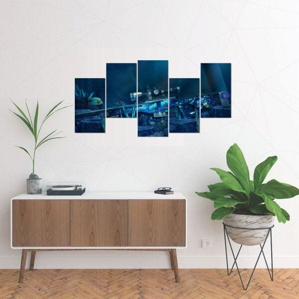 Quadro Decorativo Sala Quarto 130x60 Cs Global Offensive Cs9 - 5