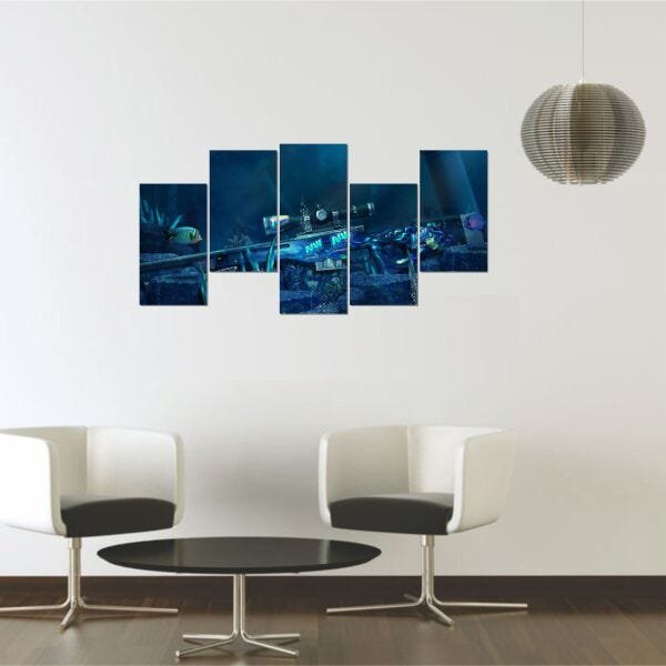 Quadro Decorativo Sala Quarto 130x60 Cs Global Offensive Cs9 - 3