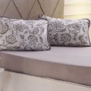 Ver imagem 1 de Jogo de Cama Queen 3 Pçs Malha Premium 145g/m² 100% Algodão 158x198x35cm Safir