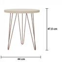 Ver imagem 3 de Mesa Lateral com Pés Metálicos Evolution Patrimar Móveis
