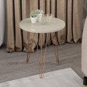 Ver imagem 1 de Mesa Lateral com Pés Metálicos Evolution Patrimar Móveis