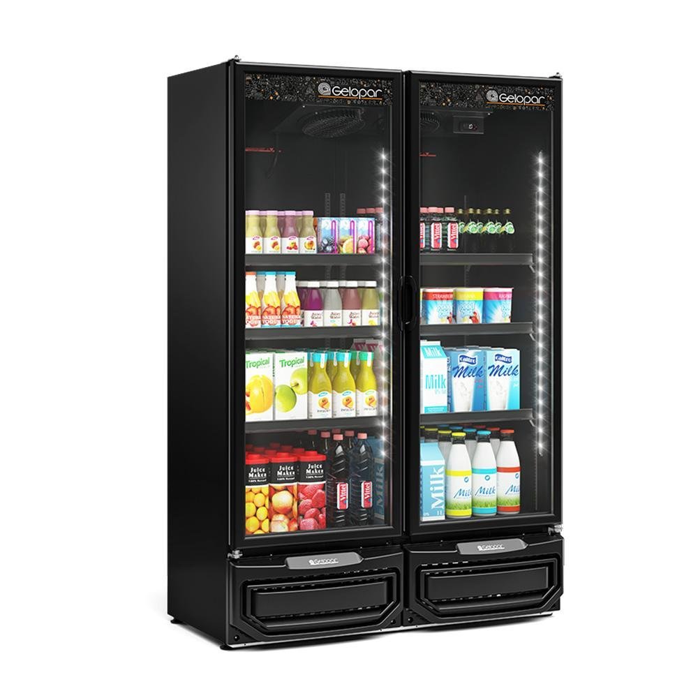 Refrigerador Expositor Gelopar 957 Litros Preto 127V GCVR-950 LB