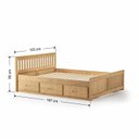 Ver imagem 3 de Cama Queen com 6 Gavetas - Madeira Maciça Cera