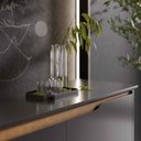 Ver imagem 5 de Aparador Buffet Sala Flow 2 Portas 2 Gavetas com Pés de Madeira - Rede Móveis