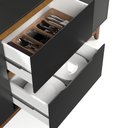 Ver imagem 7 de Aparador Buffet Sala Flow 2 Portas 2 Gavetas com Pés de Madeira - Rede Móveis