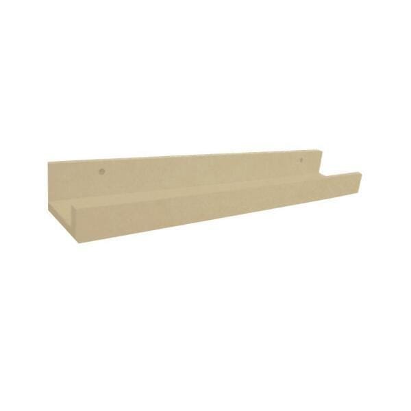 Prateleira Canaleta Para Esmaltes 700 X 90 Em Mdf - Natural