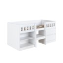 Ver imagem 6 de Cama Multifuncional Infantil Solteiro com 2 Portas 2 Nichos CI6080 78x188cm Branco - Art In Móveis