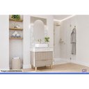 Ver mais imagens de Gabinete Banheiro Riviera c/Cuba 90cm Platina/Calacata MGM