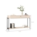 Ver imagem 3 de Aparador Vila Serena 1 Gaveta MDF 123cm Off White e Preto Bechara Móveis